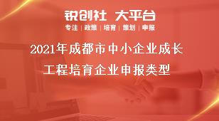 2021年成都市中小企業(yè)成長工程培育企業(yè)申報類型獎補政策