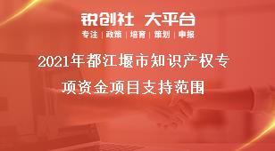 2021年都江堰市知識(shí)產(chǎn)權(quán)專項(xiàng)資金項(xiàng)目支持范圍獎(jiǎng)補(bǔ)政策