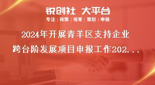 2024年開展青羊區(qū)支持企業(yè)跨臺階發(fā)展項目申報工作2022年期間獎勵項目申報要求獎補政策