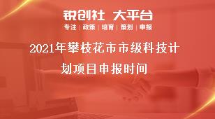 2021年攀枝花市市級(jí)科技計(jì)劃項(xiàng)目申報(bào)時(shí)間獎(jiǎng)補(bǔ)政策