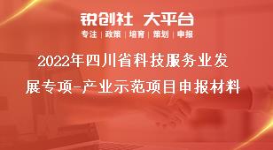 2022年四川省科技服務(wù)業(yè)發(fā)展專項(xiàng)產(chǎn)業(yè)示范項(xiàng)目申報(bào)材料獎(jiǎng)補(bǔ)政策