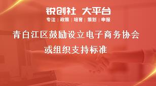 青白江區(qū)鼓勵設(shè)立電子商務(wù)協(xié)會或組織支持標(biāo)準(zhǔn)獎補政策