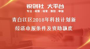 青白江區(qū)2018年科技計劃新經(jīng)濟(jì)申報條件及資助額度獎補(bǔ)政策