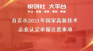 自貢市2021年國家高新技術企業(yè)認定申報注意事項獎補政策