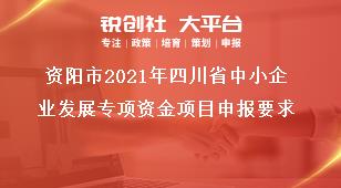 資陽市2021年四川省中小企業(yè)發(fā)展專項(xiàng)資金項(xiàng)目申報(bào)要求獎(jiǎng)補(bǔ)政策